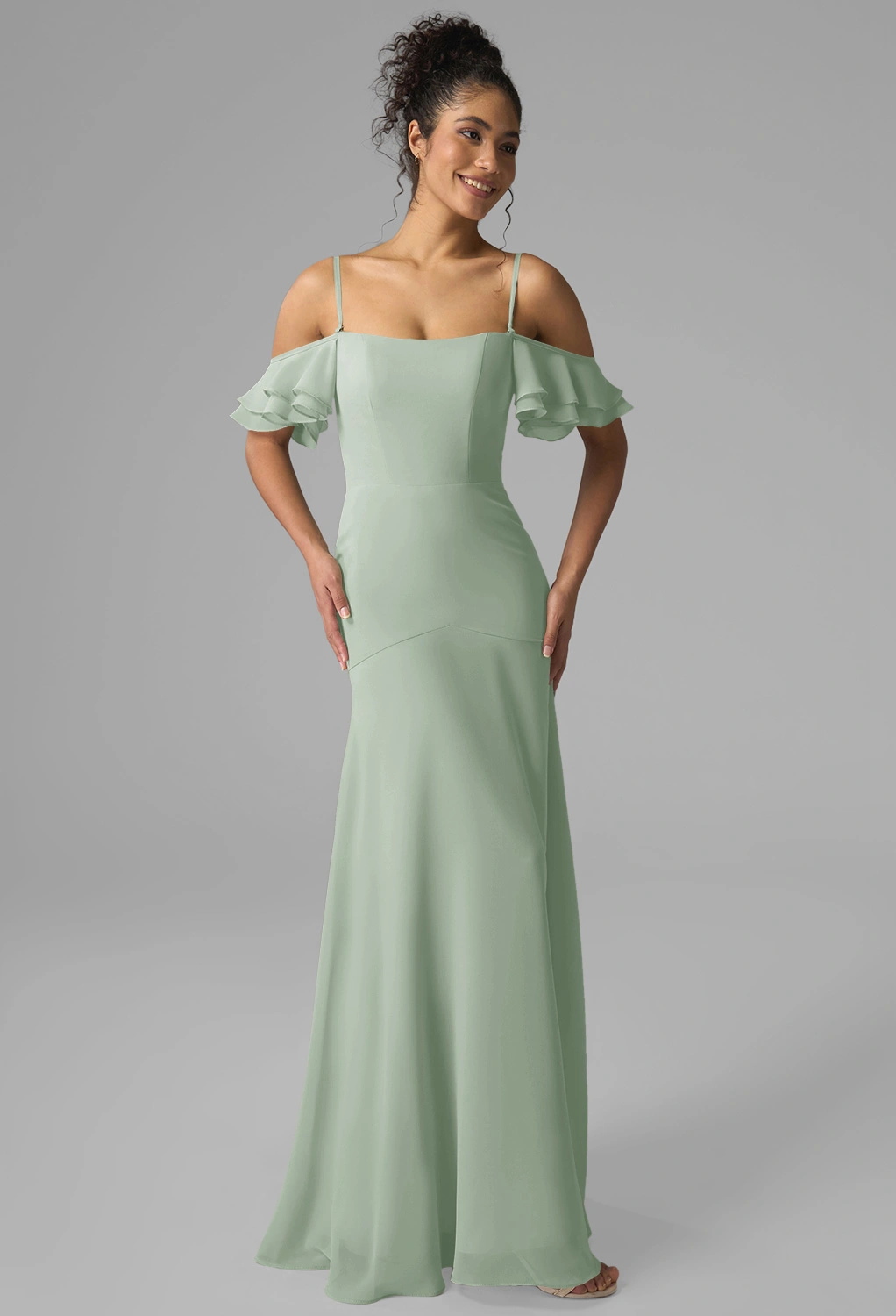 AW Roisin Vert sauge  Robes Demoiselle d'Honneur