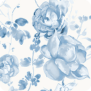 Blue Botanical Floral