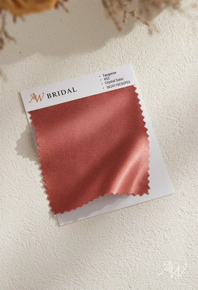 AW Crystal Satin Swatches for Bridal Dresses