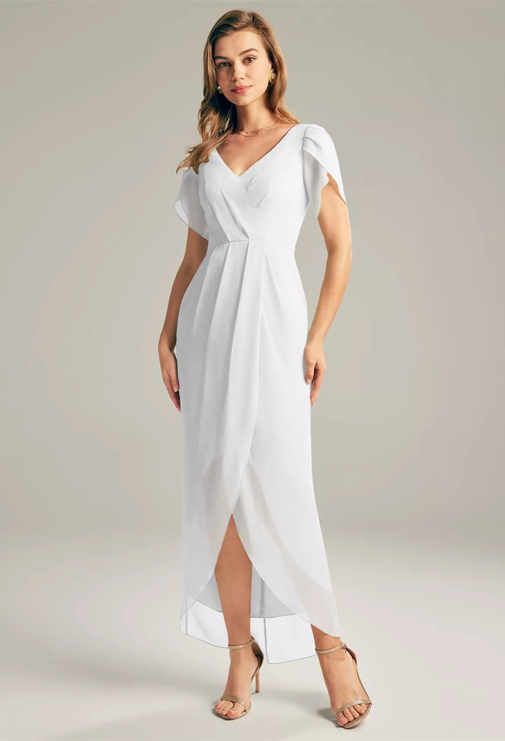white maternity bridesmaid dress CLARISSA Maternity Wedding Dress – Lula Bridal