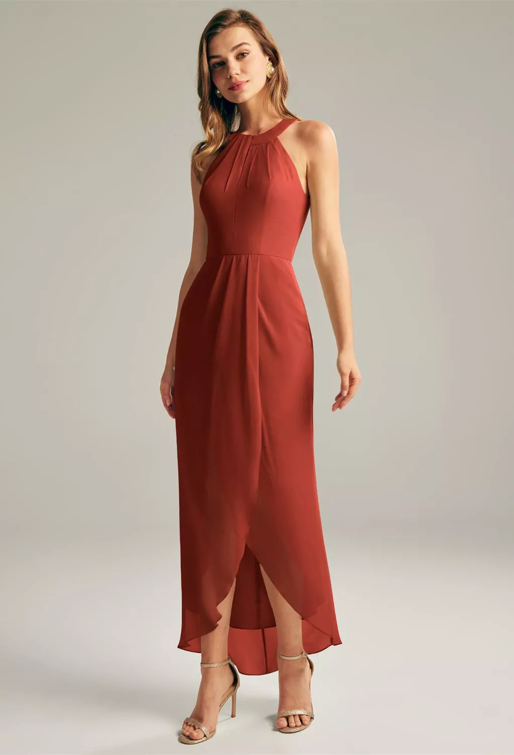 AW Raja Rust  Spring Wedding Guest Dresses
