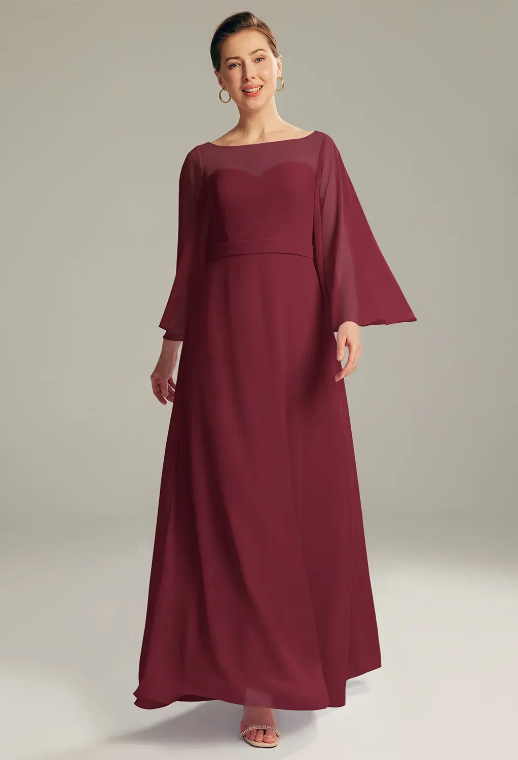 AW Verity Burgundy  Mother of the Bride Dresses