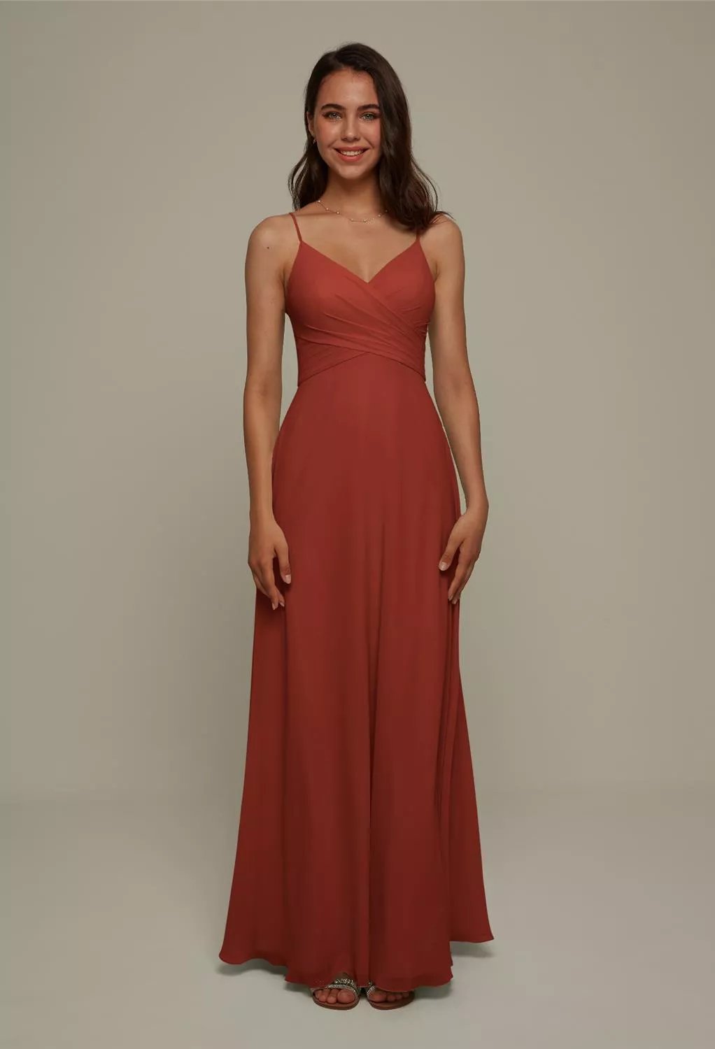 AW Coralie Rust  Spring Wedding Guest Dresses