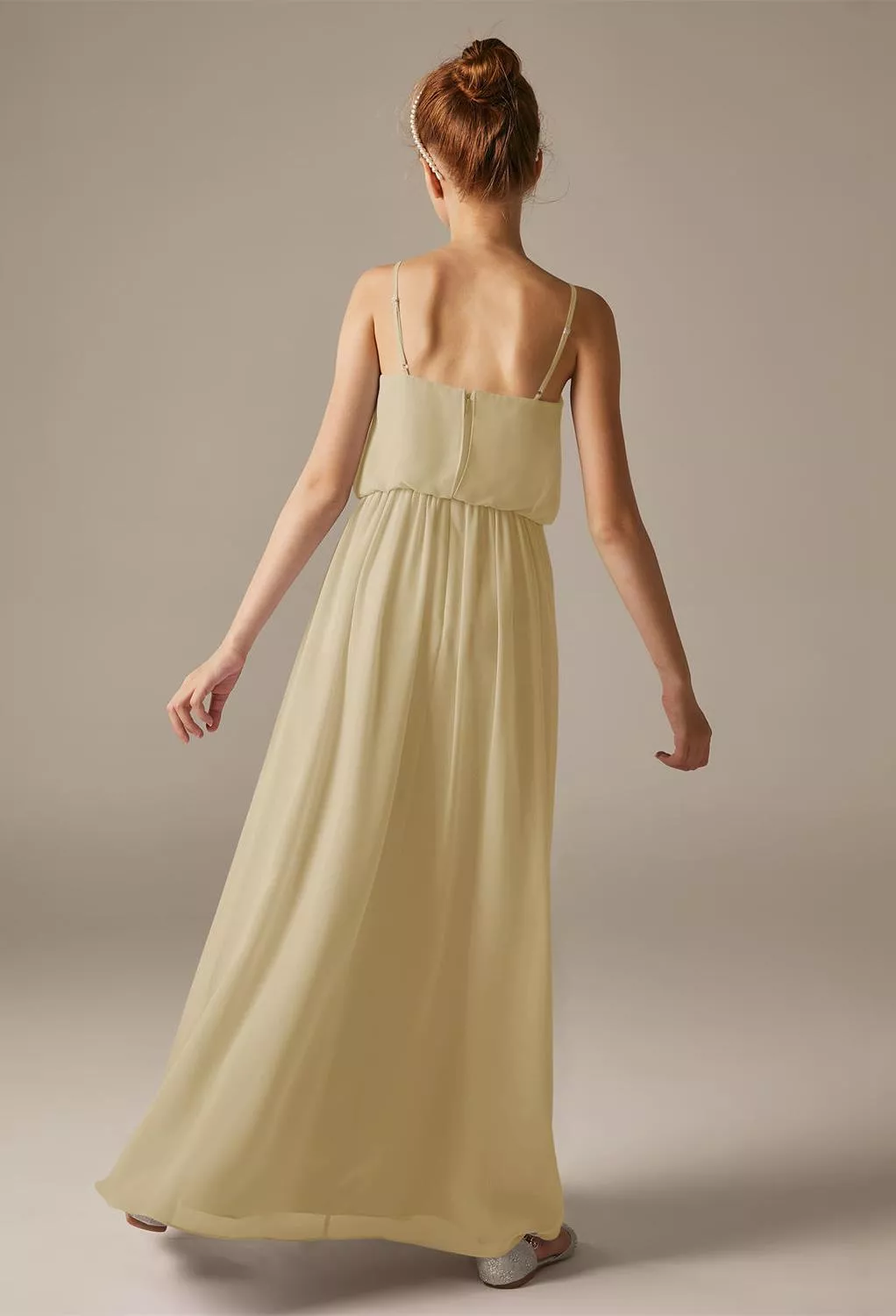 Champagne, Nude Junior Bridesmaid Dresses