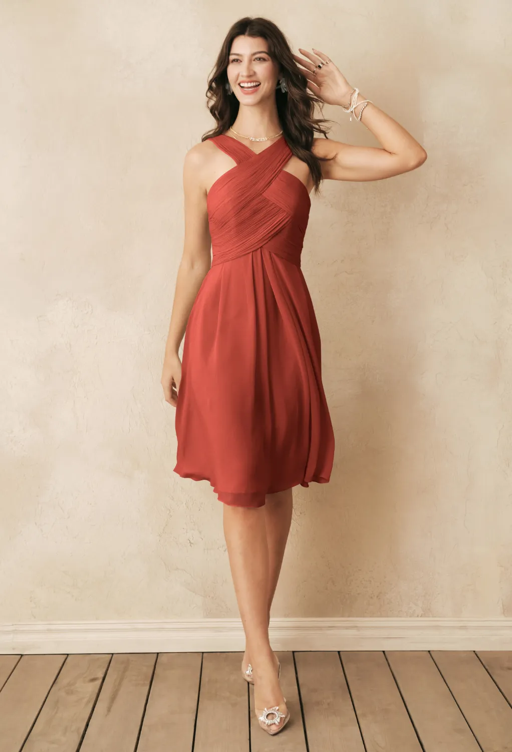 AW Hyacinyh Rust  Spring Wedding Guest Dresses