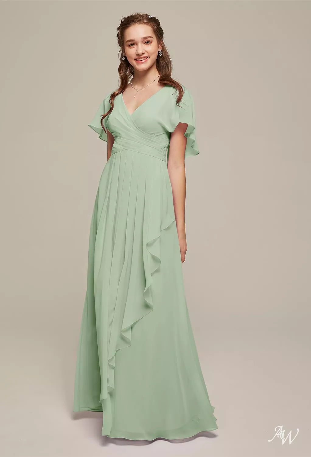 AW Clarice Sage Green Bridesmaid Dresses | AW.Bridal Ireland