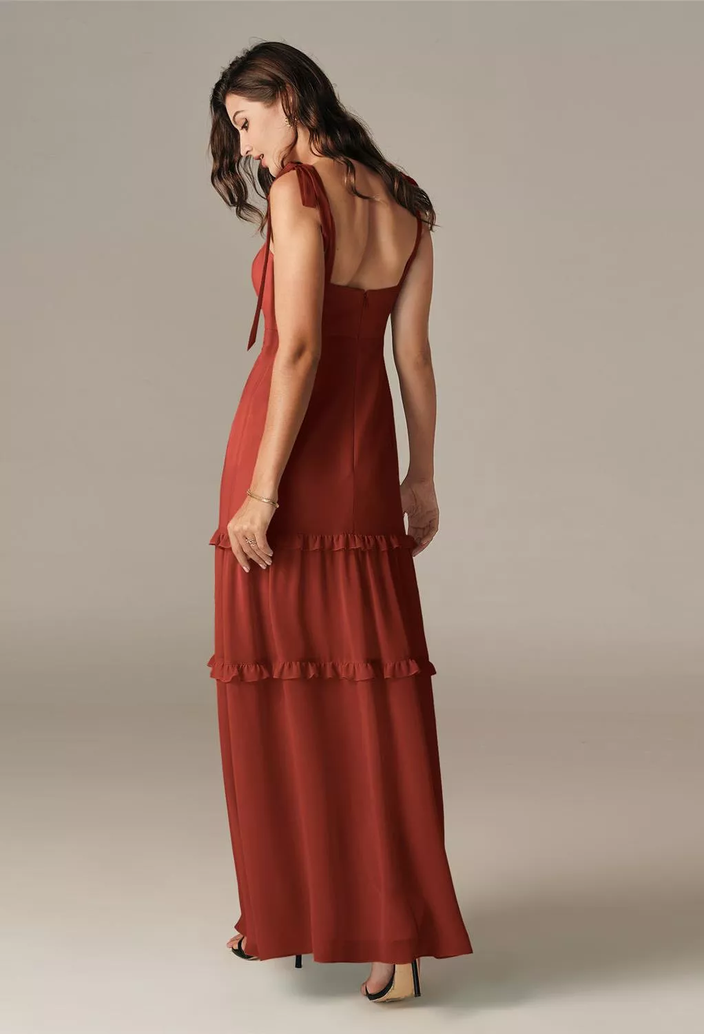 AW Empress Rust  Spring Wedding Guest Dresses