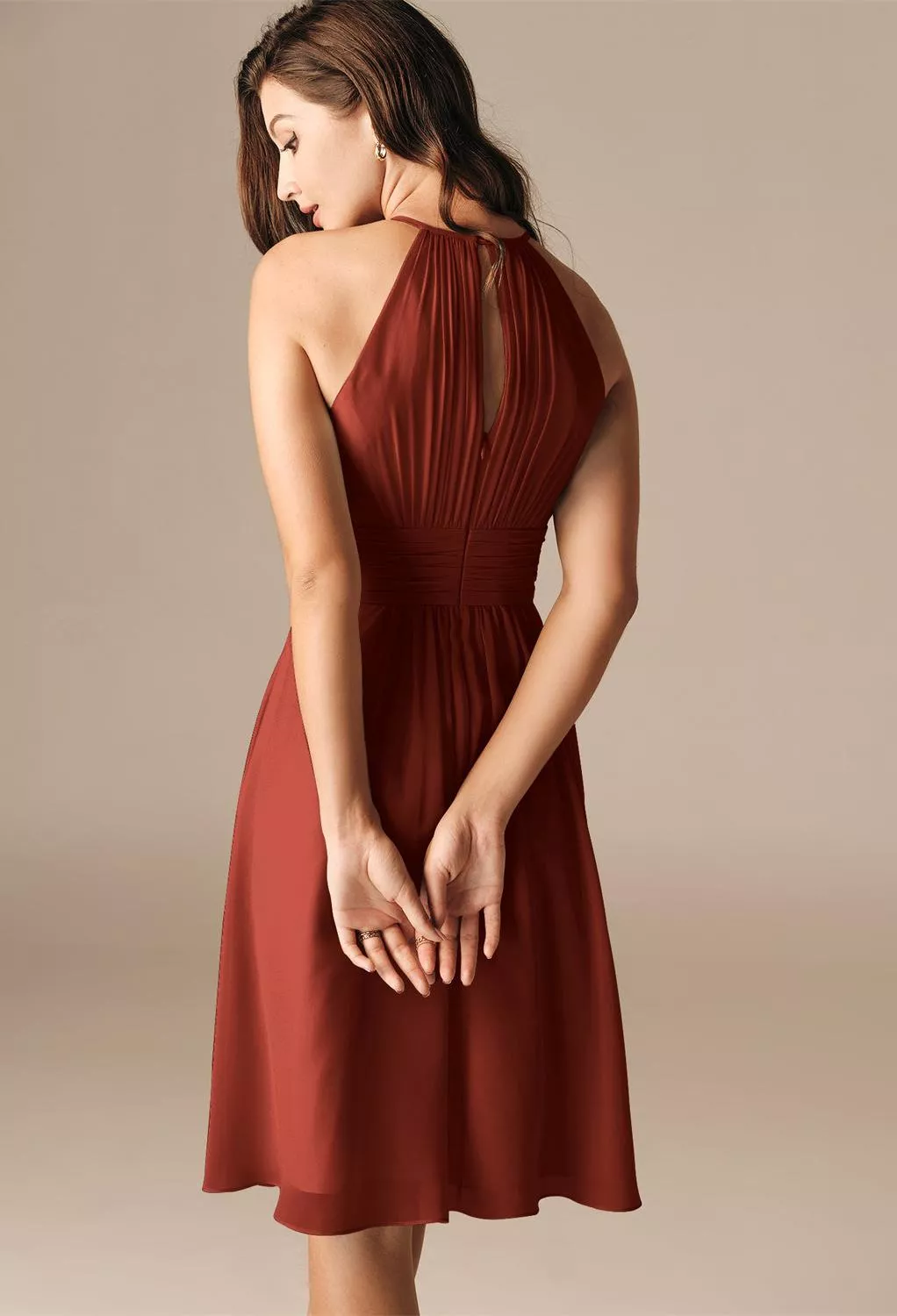 AW Leda Rust  Spring Wedding Guest Dresses