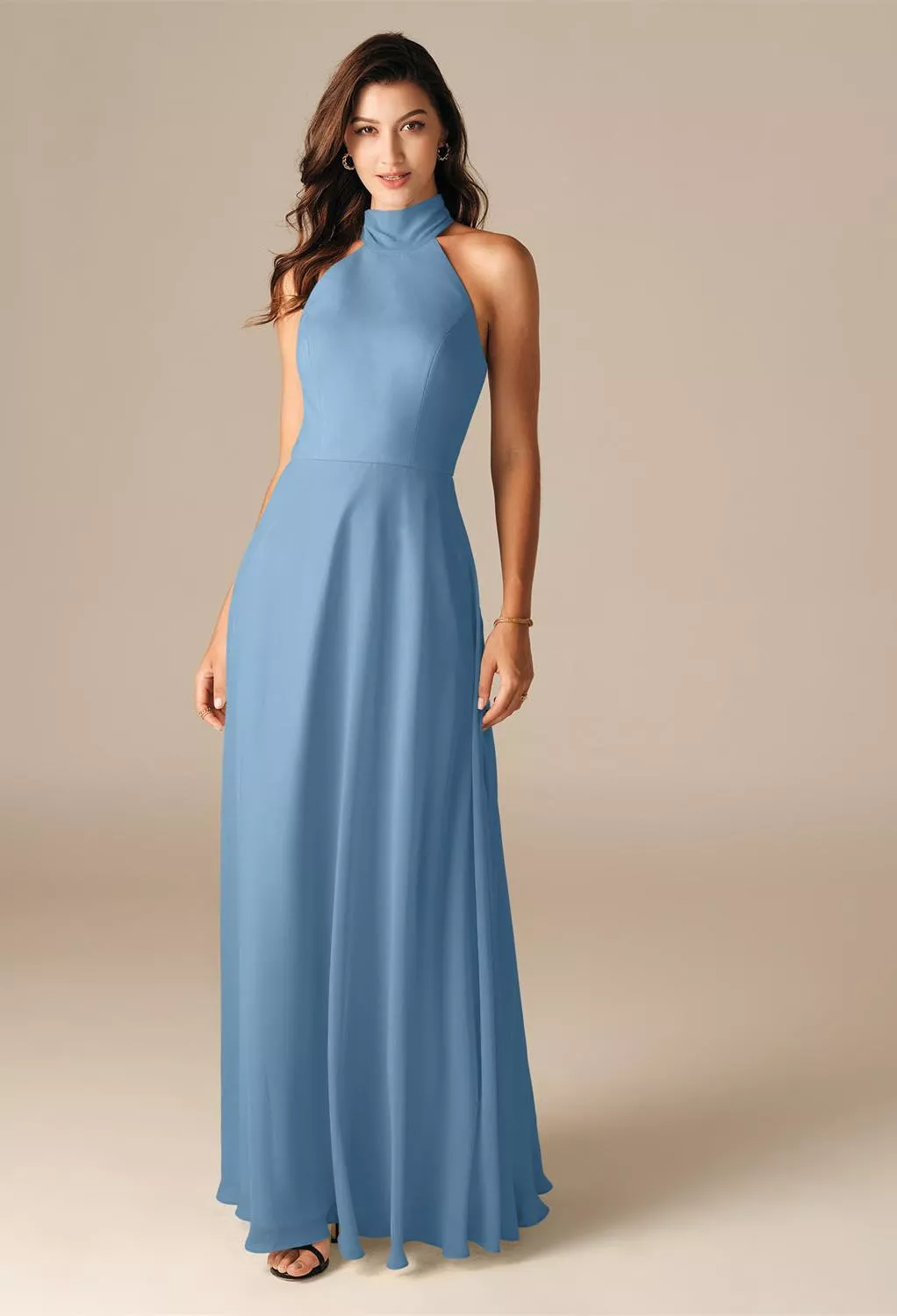 AW Adrienne Dusty Blue  Bridesmaid Dresses