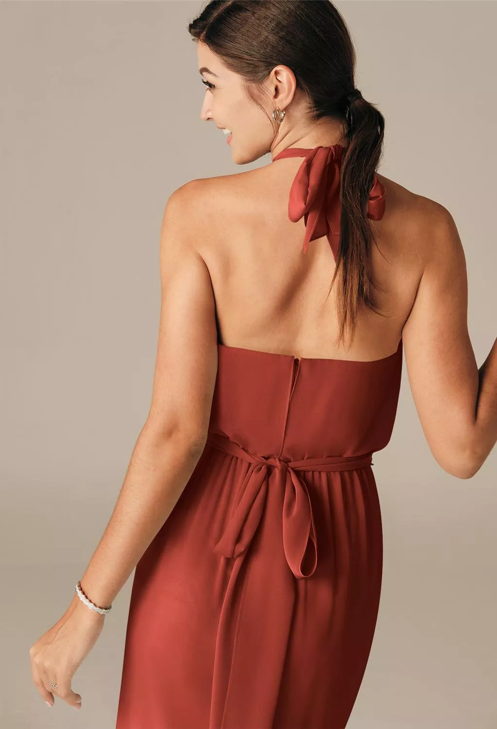 AW Larya Rust  Spring Wedding Guest Dresses