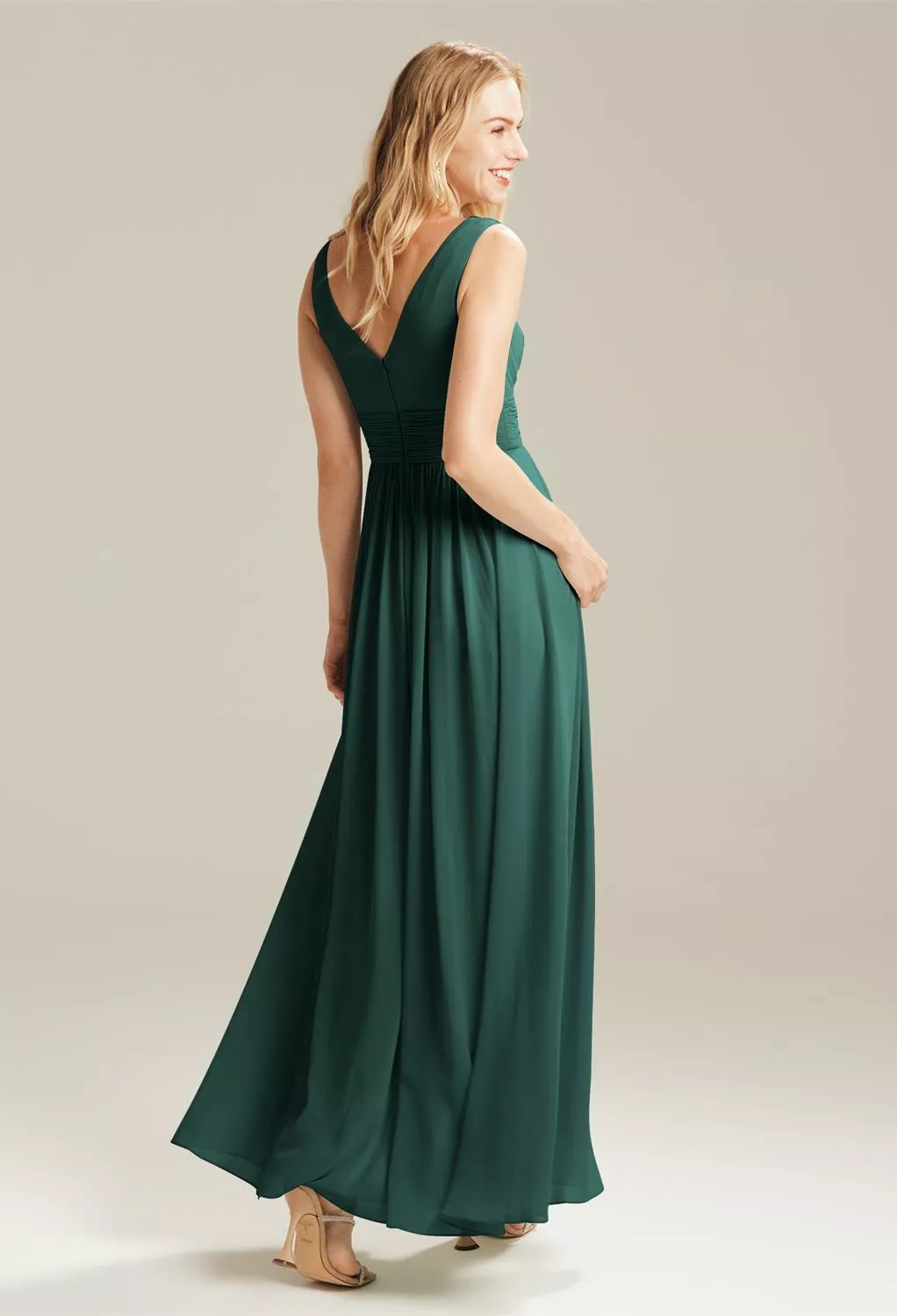 Dark Emerald, Emerald Green Maternity Bridesmaid Dresses | AW.Bridal Ireland