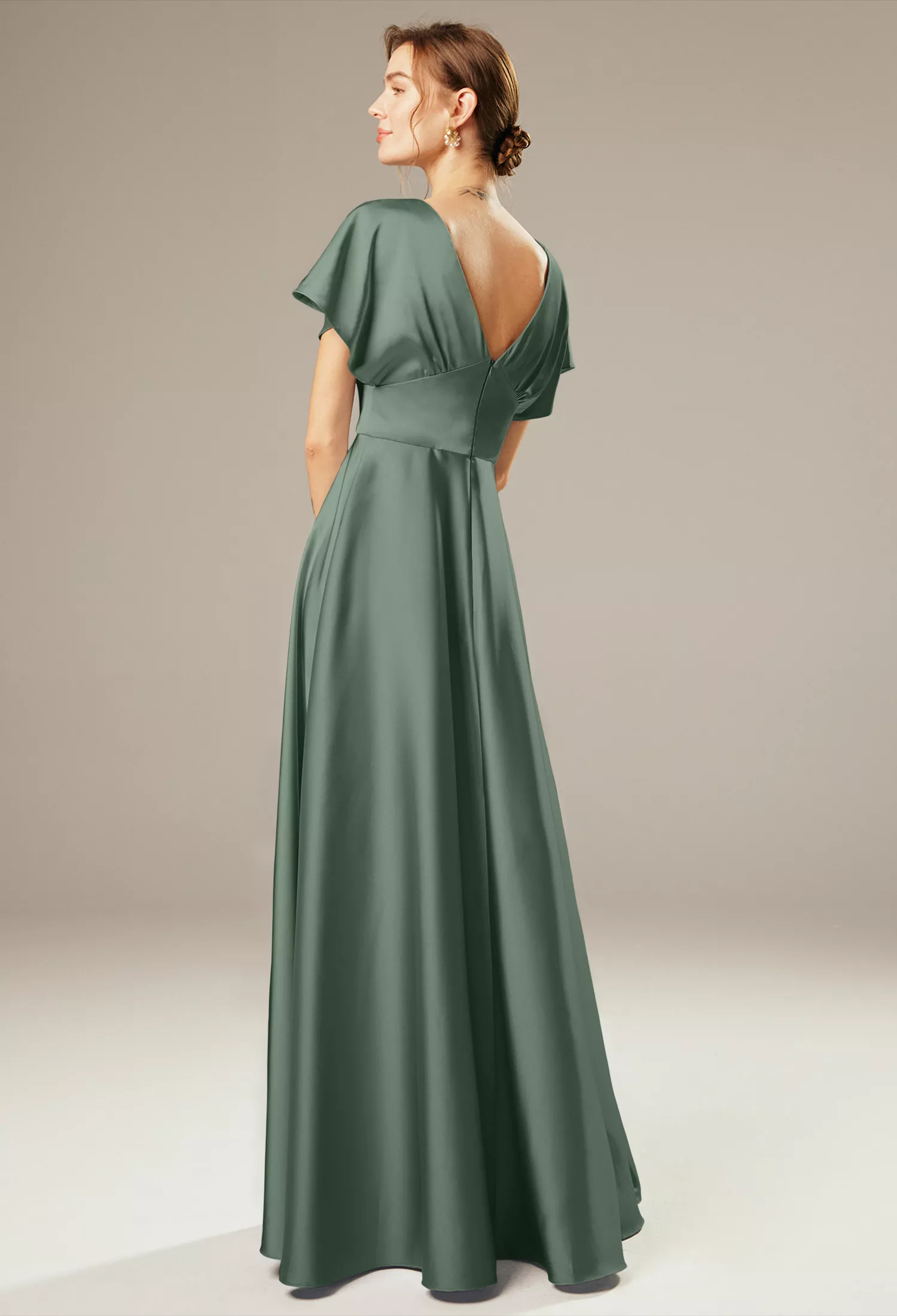 Dark Olive, Green Maternity Bridesmaid Dresses | AW.Bridal Ireland