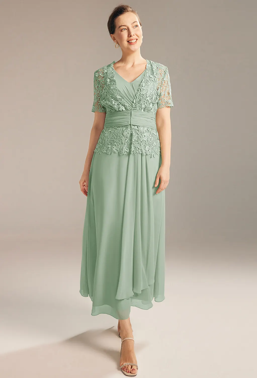AW Cathie Sage Green  Mother of the Bride Dresses