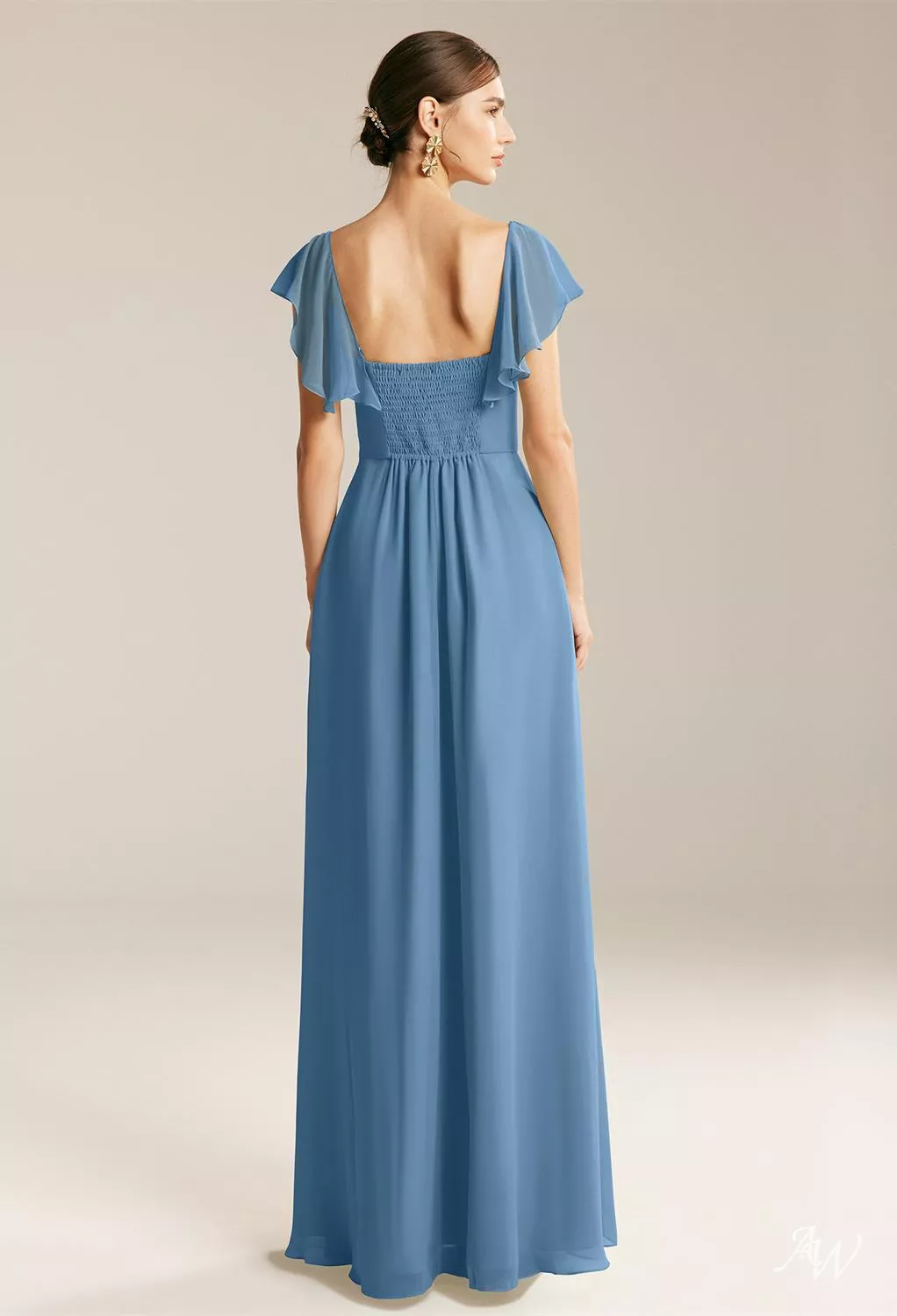 AW Marcia Dusty Blue Bridesmaid Dresses | AW.Bridal Ireland