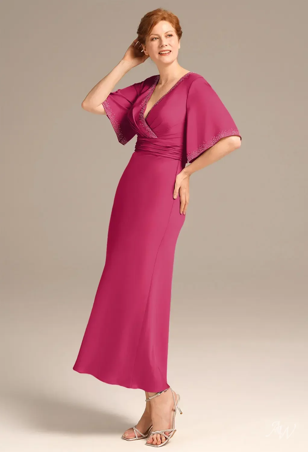 oleander pink tea length dress Oleander Strapless Maxi Dress