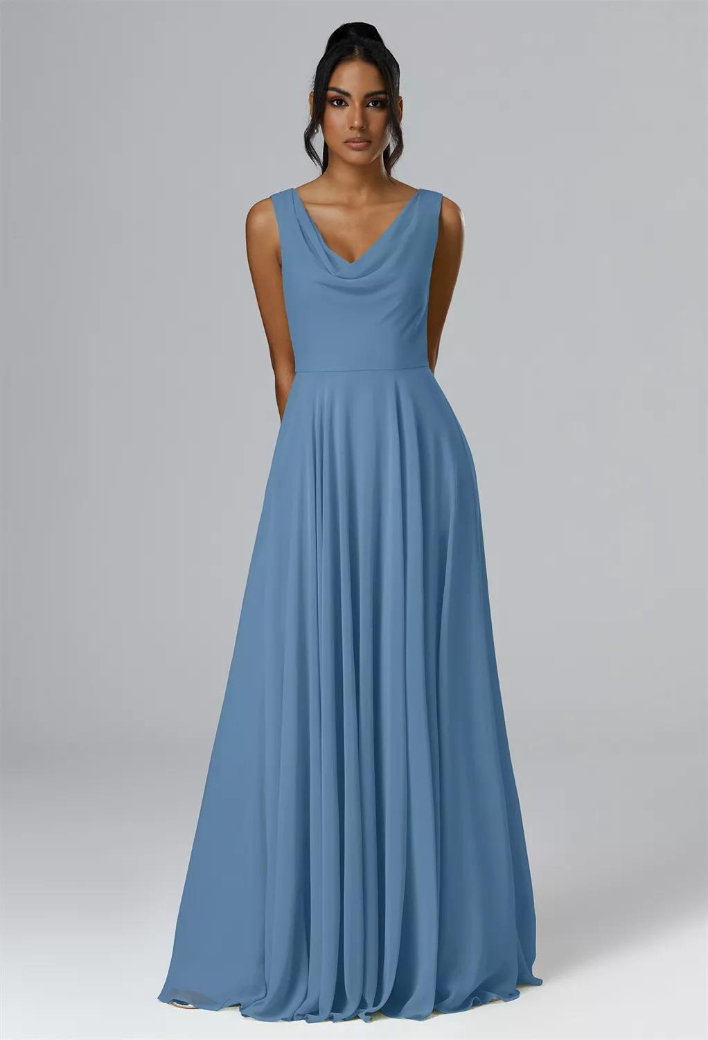 AW Petronilla Dusty Blue  Bridesmaid Dresses