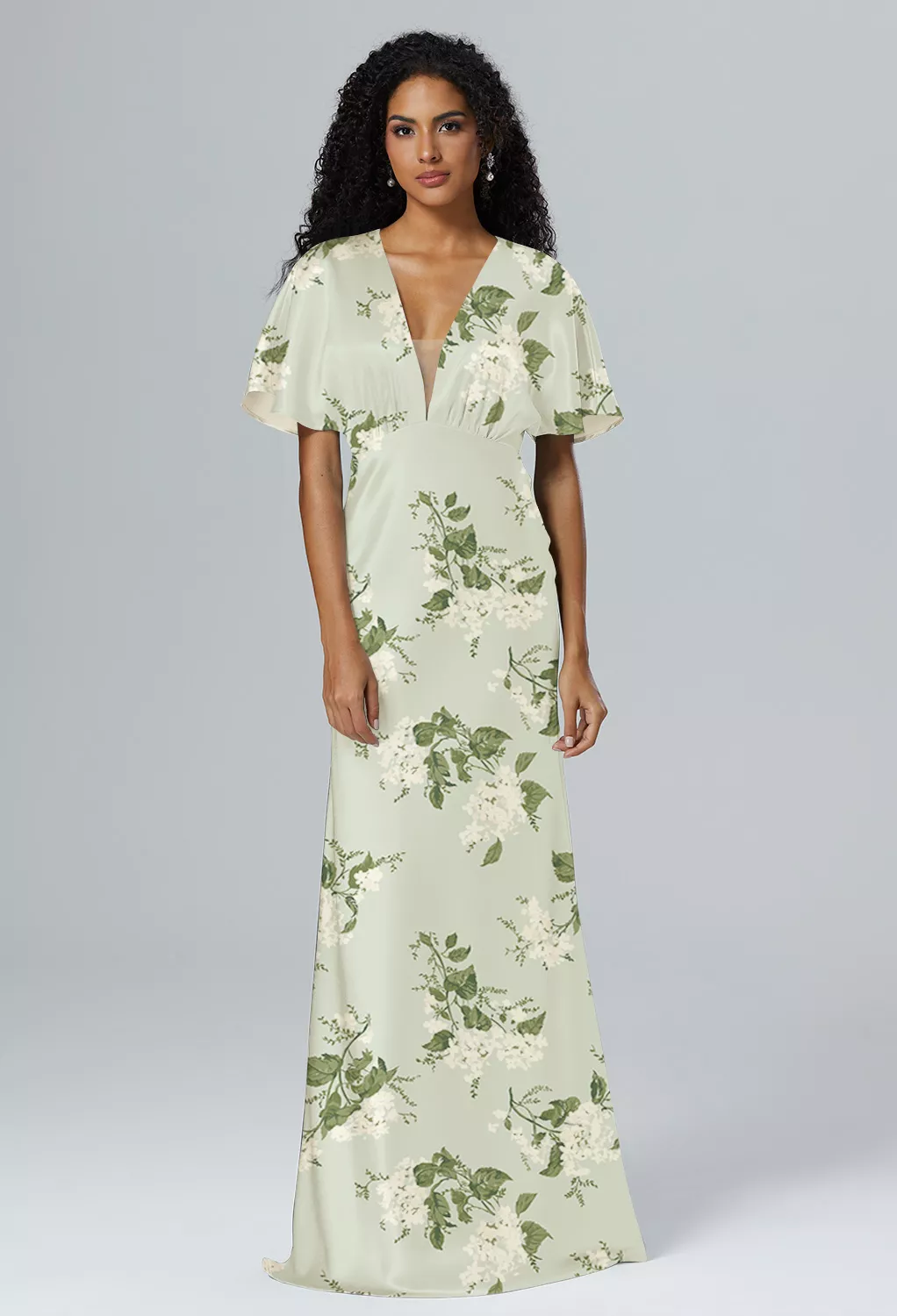black tie wedding guest dress with short sleeves A-Line Ruched Wedding Guest Dress Beach Wedding Elegant Formal Black Tie  For Bridesmaid Floor Length Short Sleeve V Neck Chiffon V Back with Ruffles  dress to impress 2026