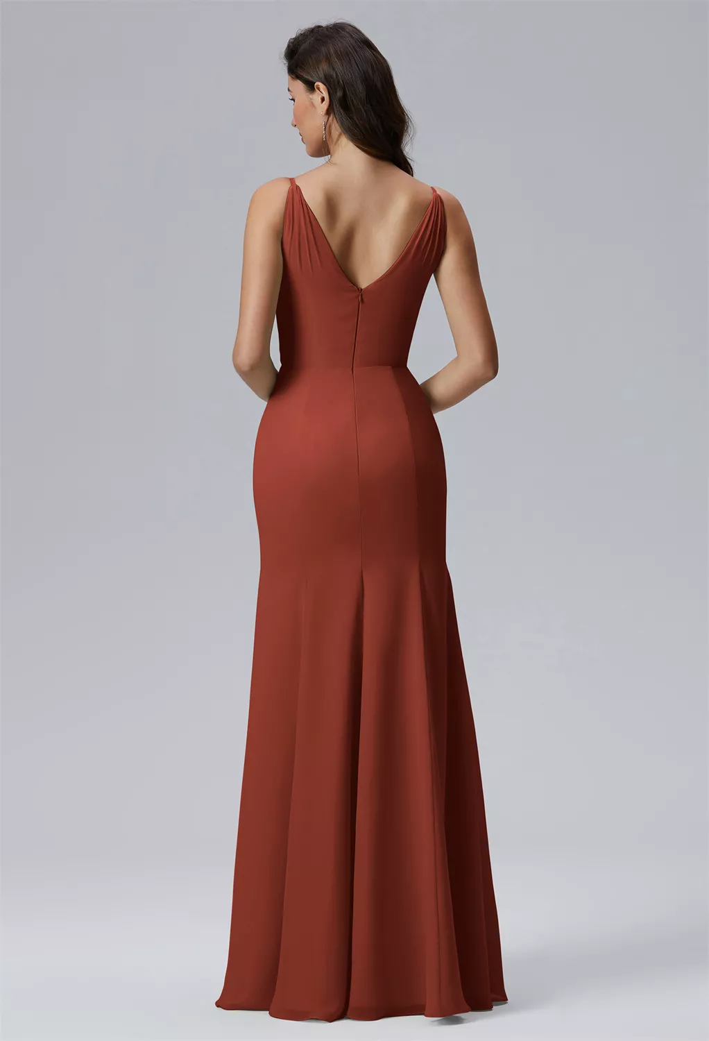 AW Adelyn Rust  Spring Wedding Guest Dresses