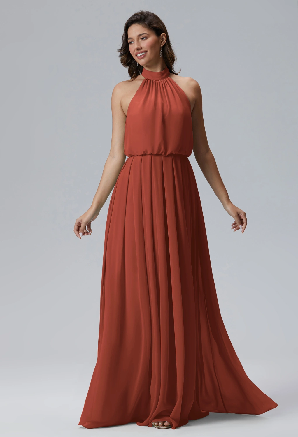 AW Celsius Rust  Spring Wedding Guest Dresses