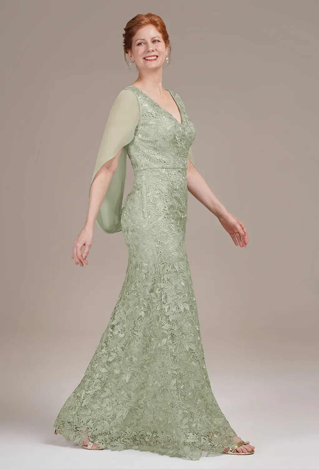 AW Circe Sage Green  Mother of the Bride Dresses
