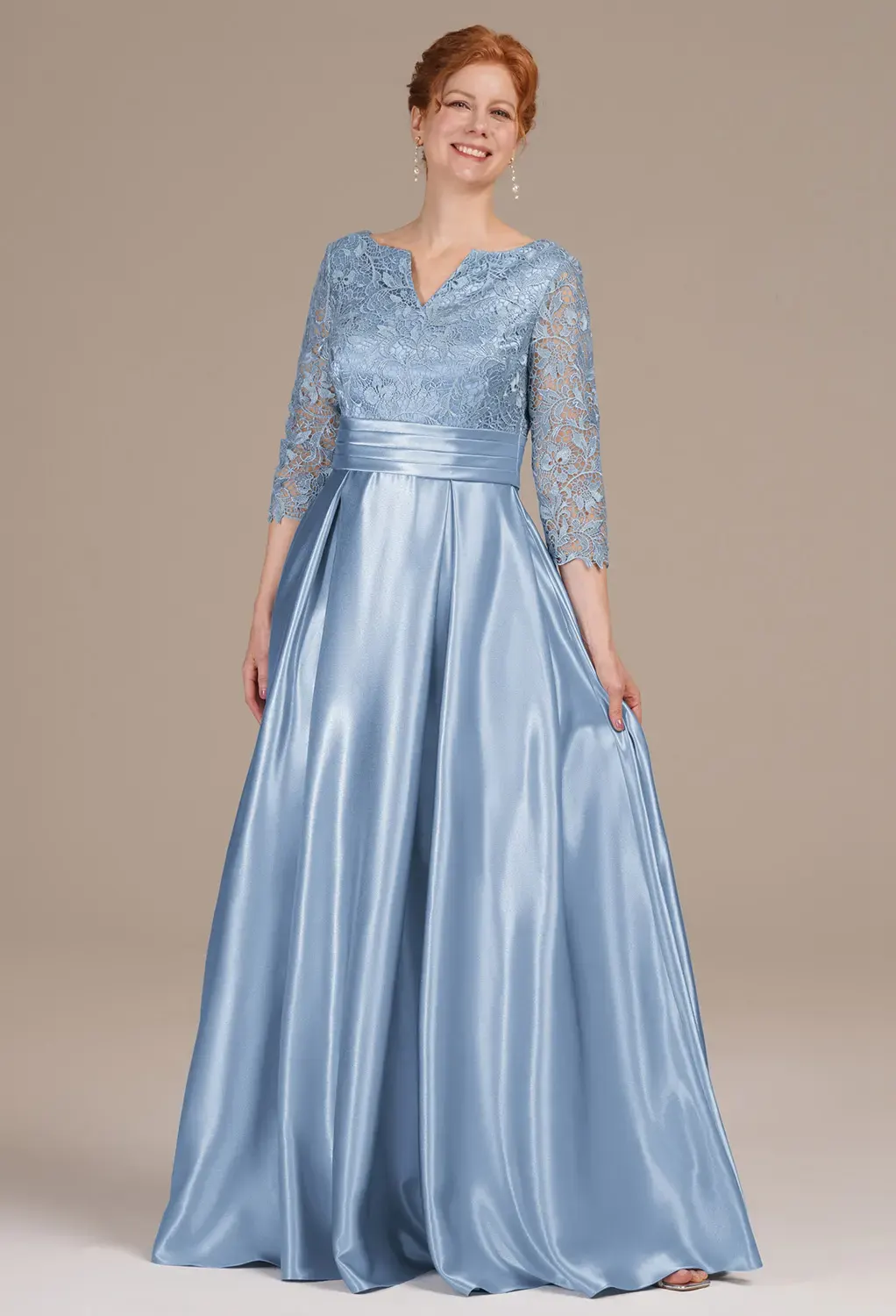 AW Tess Light Dusty Blue  Mother of the Bride Dresses