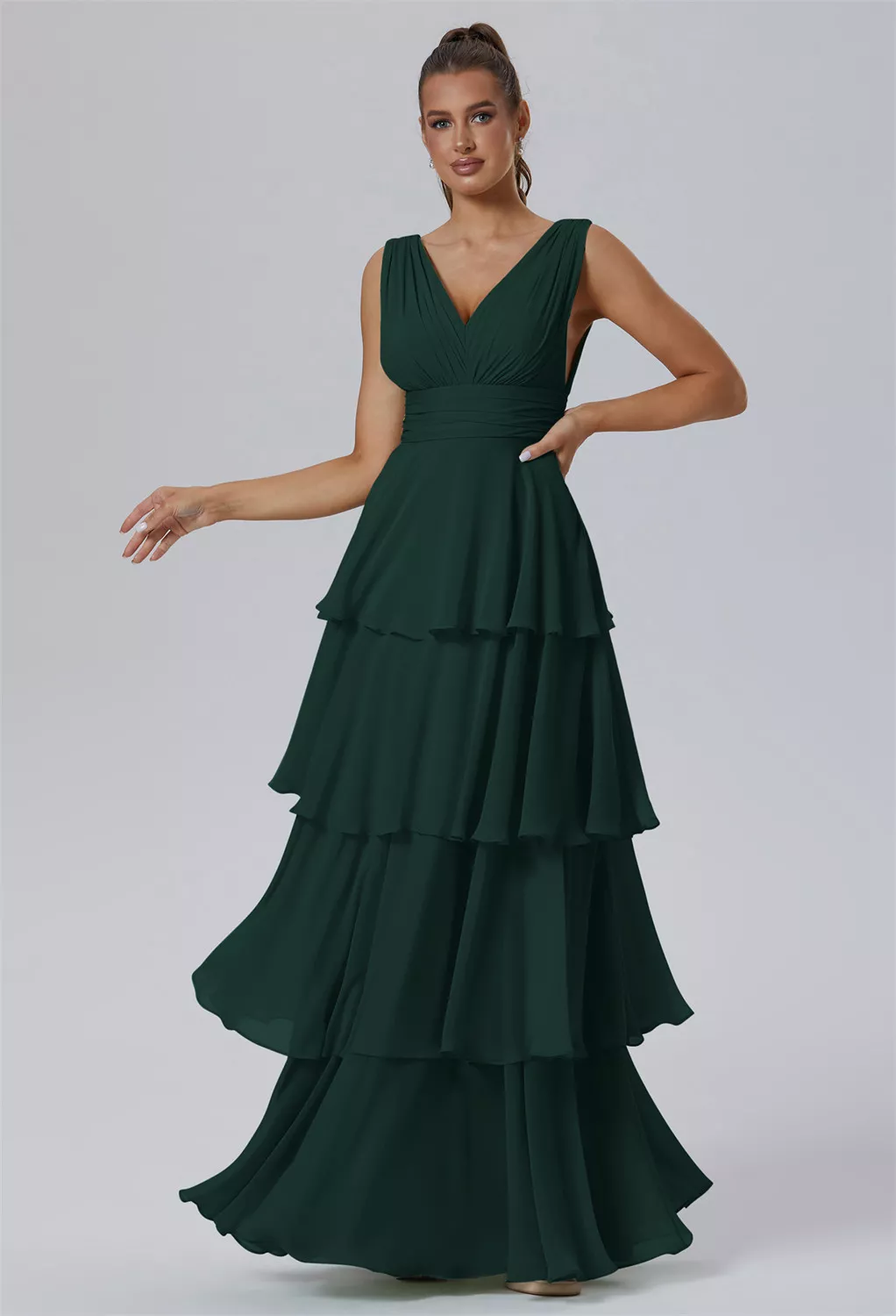dark colored formal dresses WEDTREND Women Dark Brown Sweetheart Ruffled Formal Dress Ruched Strapless  Mermaid Evening Dress main image 0