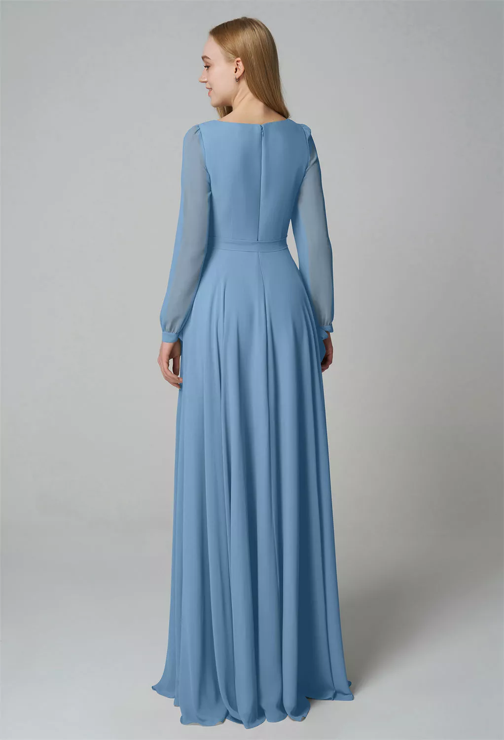 AW Syed Dusty Blue  Bridesmaid Dresses