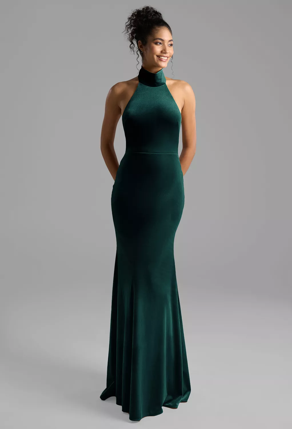 velvet black tie dress Zapakasa Women Sparkly Black Velvet Long Holiday Party Dress with Sequins  One Shoulder Mermaid Black Tie Dress with Slit main image 0
