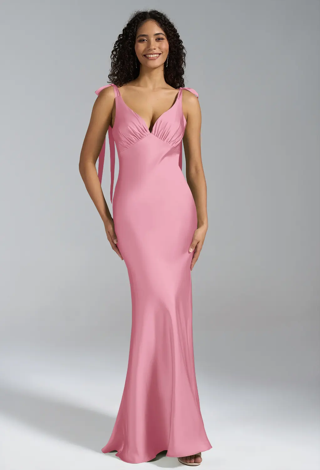 Coral Pink Casual Wedding Guest Dresses | AW.Bridal Ireland