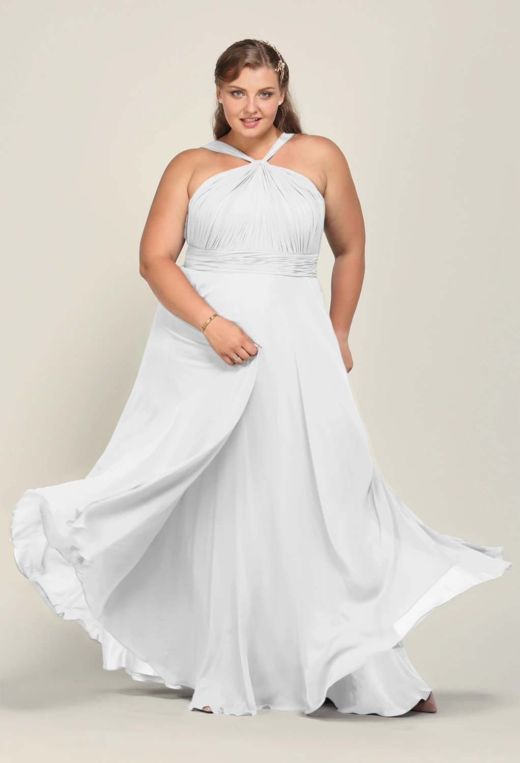 AW Zena Bianco  Abiti Taglie Forti