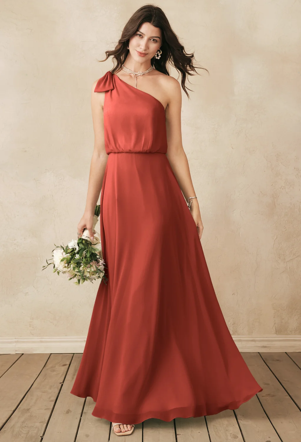 Ruggine Abiti Lunghi da Damigella d'Onore Page 4 | AW.Bridal, image size:1022x1500