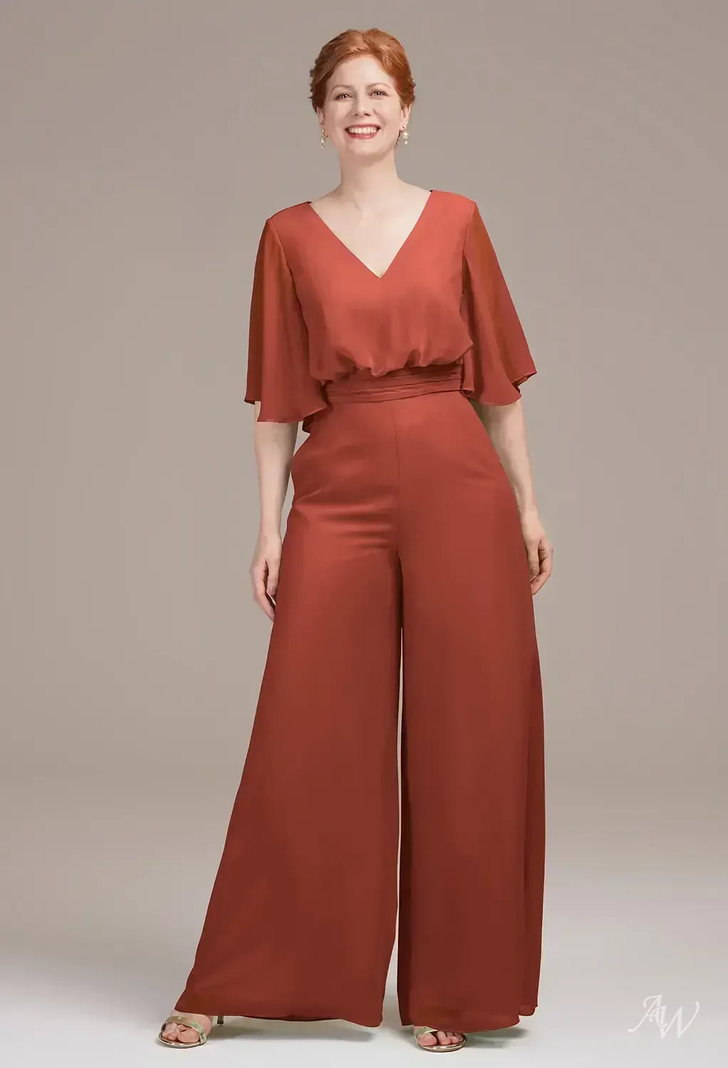 AW Isotherm Tailleur Rust Abiti da Madre Della Sposa immagine1