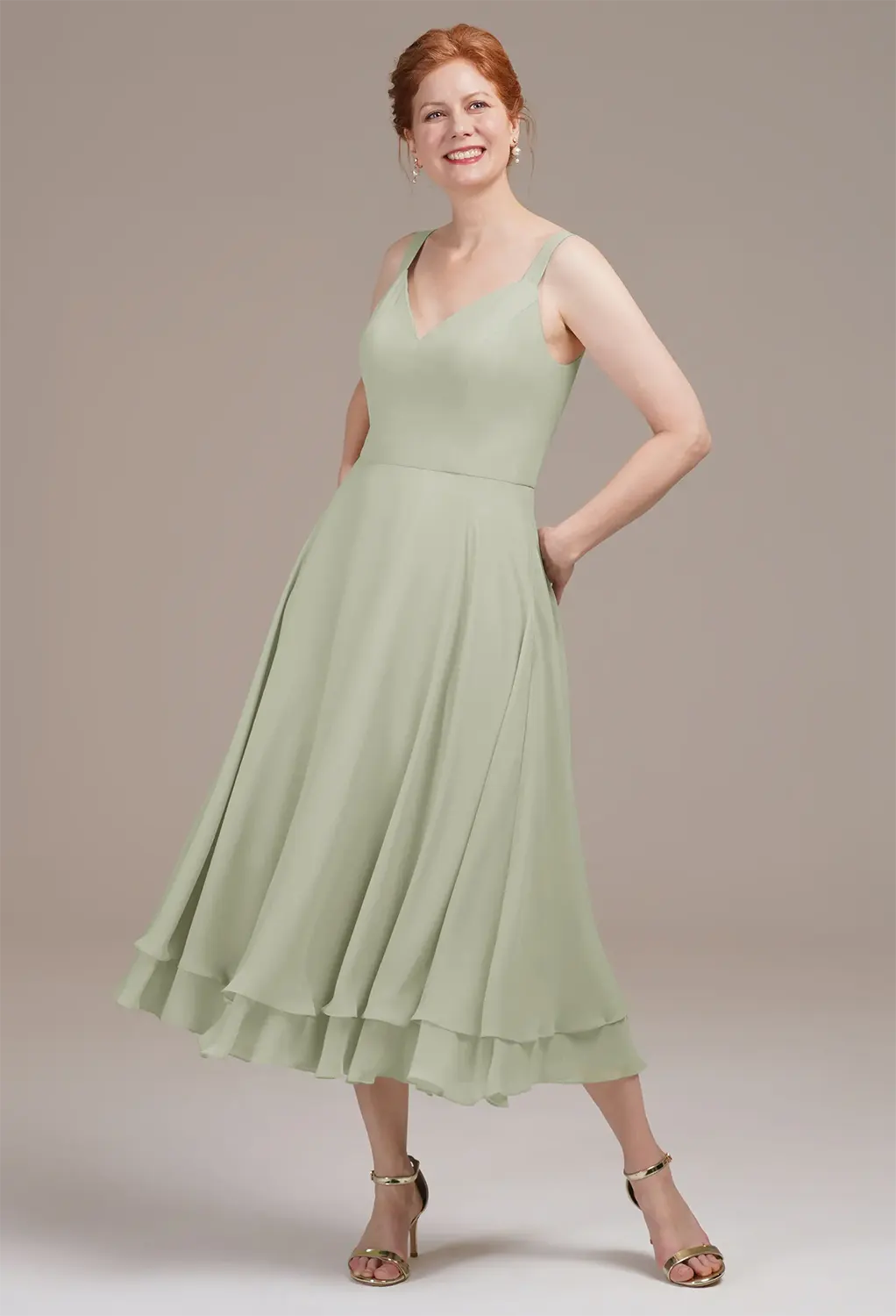 AW Calliope Dress, Burgundy Chiffon Lace Tea Length V-Neck Mother of the Bride Dresses | AW.Bridal AW Calliope Dress, Burgundy Chiffon Lace Tea Length V-Neck Mother of the Bride Dresses | AW.Bridal