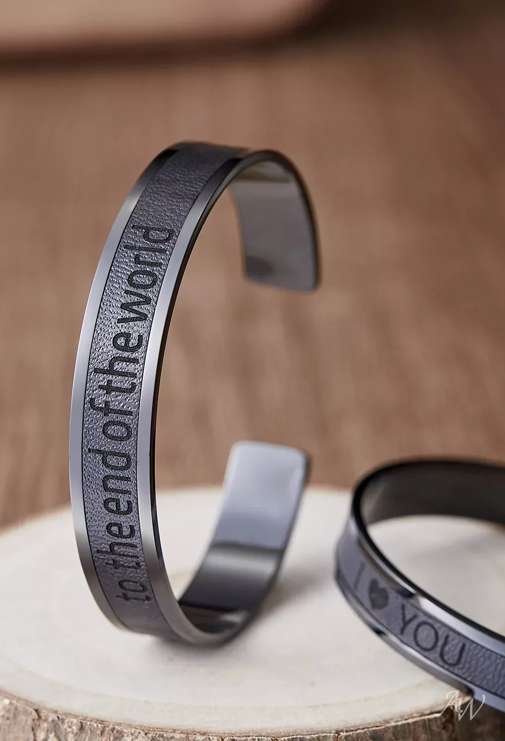 Matching Couple Stainless Steel Bracelets - His & Hers Gift Set With Gift Box