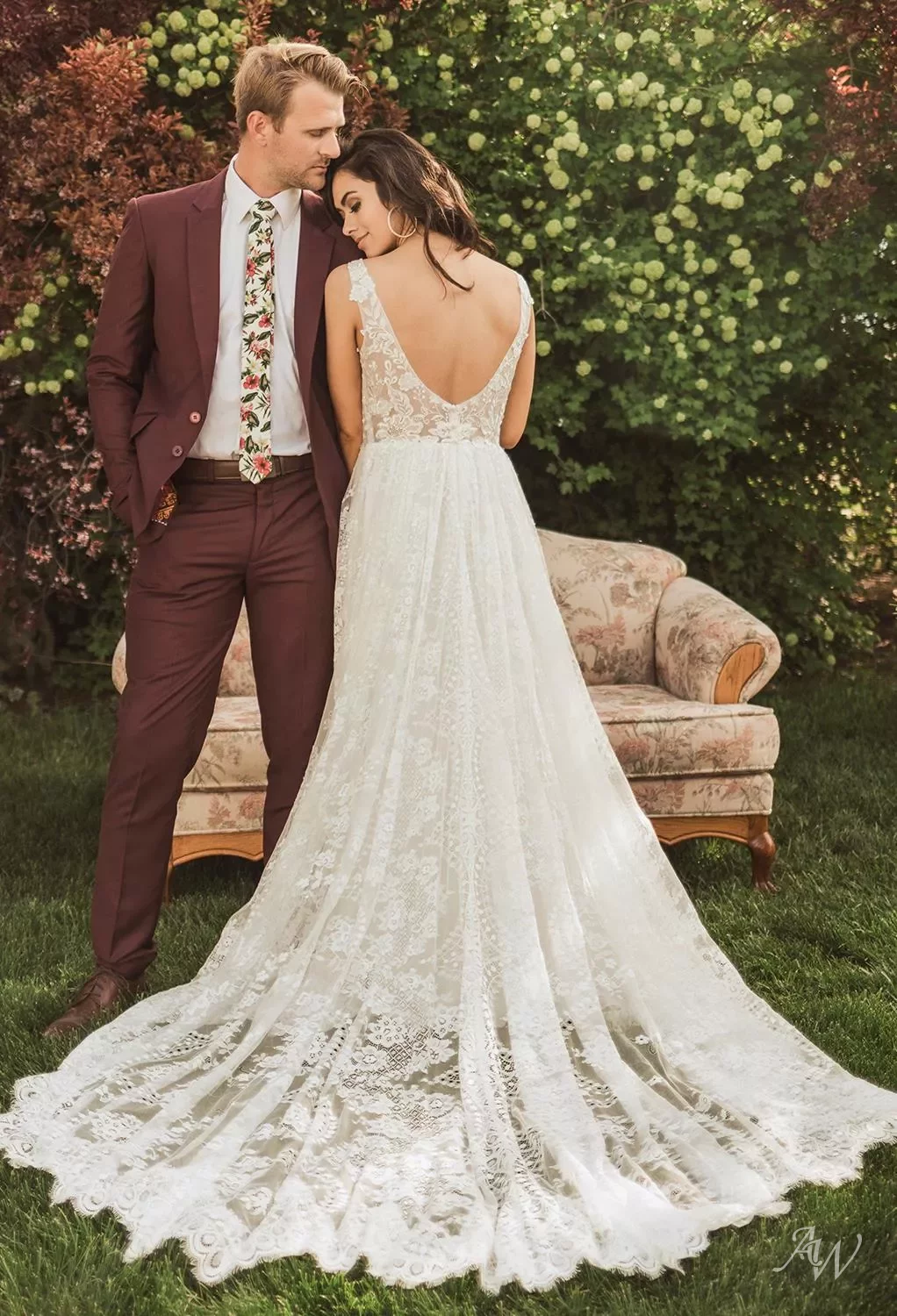 dresses wedding dresses AW Whitney Dress, Lace V-Neck Wedding plunging back and hem are all adorned with delicate eyelash details Milla Nova Wedding Dresses for