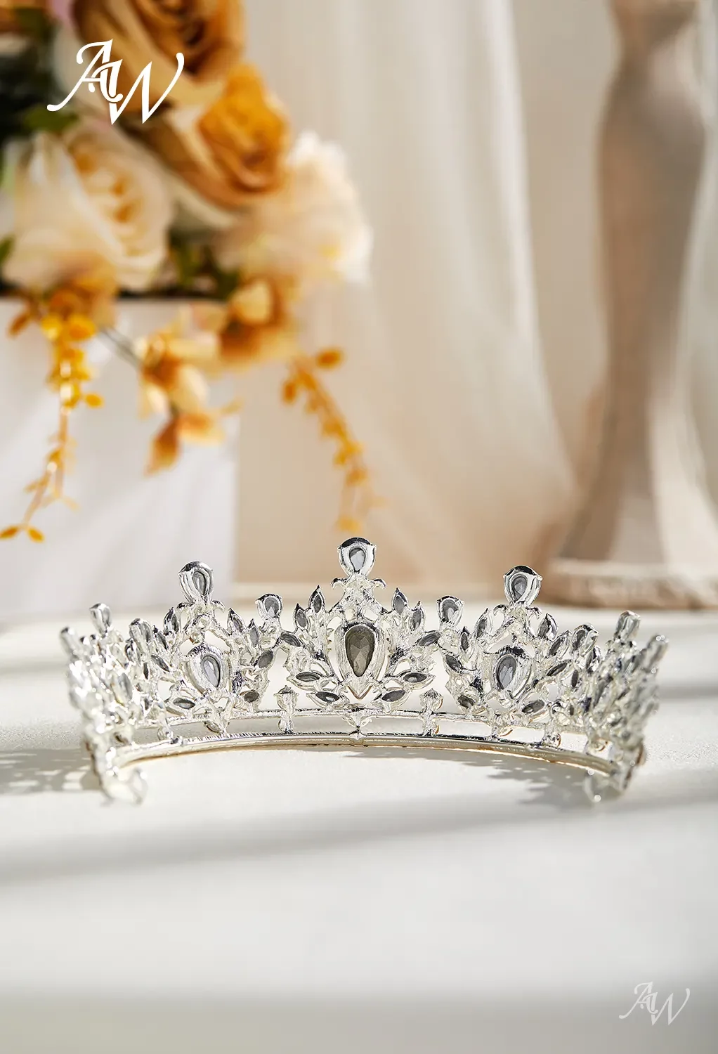 AW Princess Queen Tiara Headband for Prom, Accessories | AW.Bridal