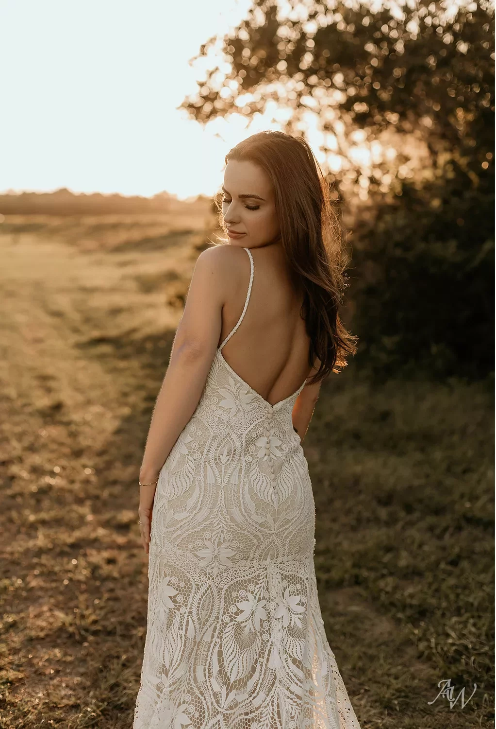 AW Rita Wedding Dress, Lace Floor Length Sweetheart Neckline Wedding Dresses  | AW.Bridal