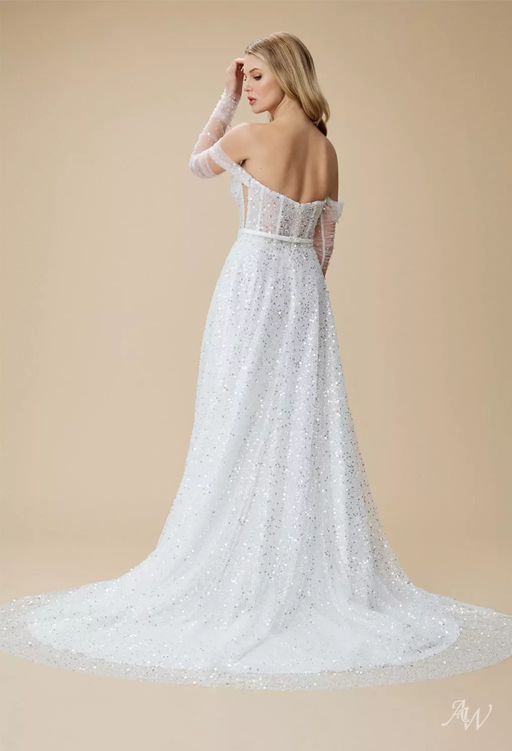 off the shoulder lace mermaid dress Jovani 64521 Lace Off-Shoulder Form-Fitted Mermaid Prom Dress - Couture Candy 22 / Peacock main image 1