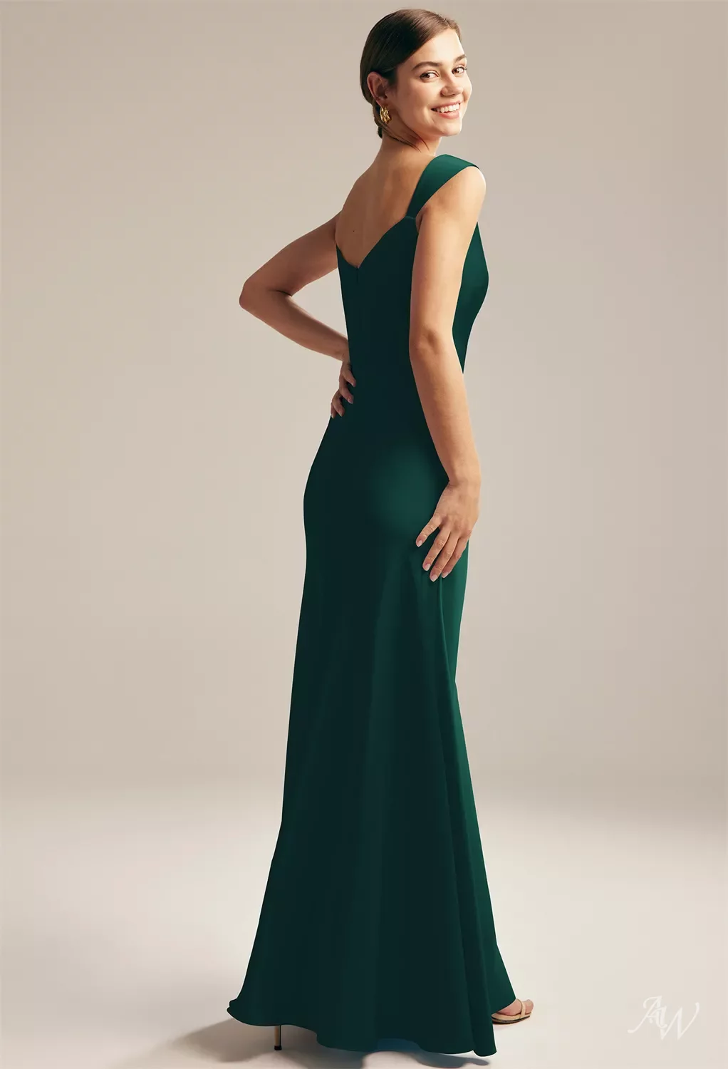 size 2 bridesmaid dresses AW.Bridal Crystal Satin Mermaid Scoop/U-Neck Floor Length Sleeveless Pearls Rhinestones/Crystal Dress Black Metallic 16 feminine touch
