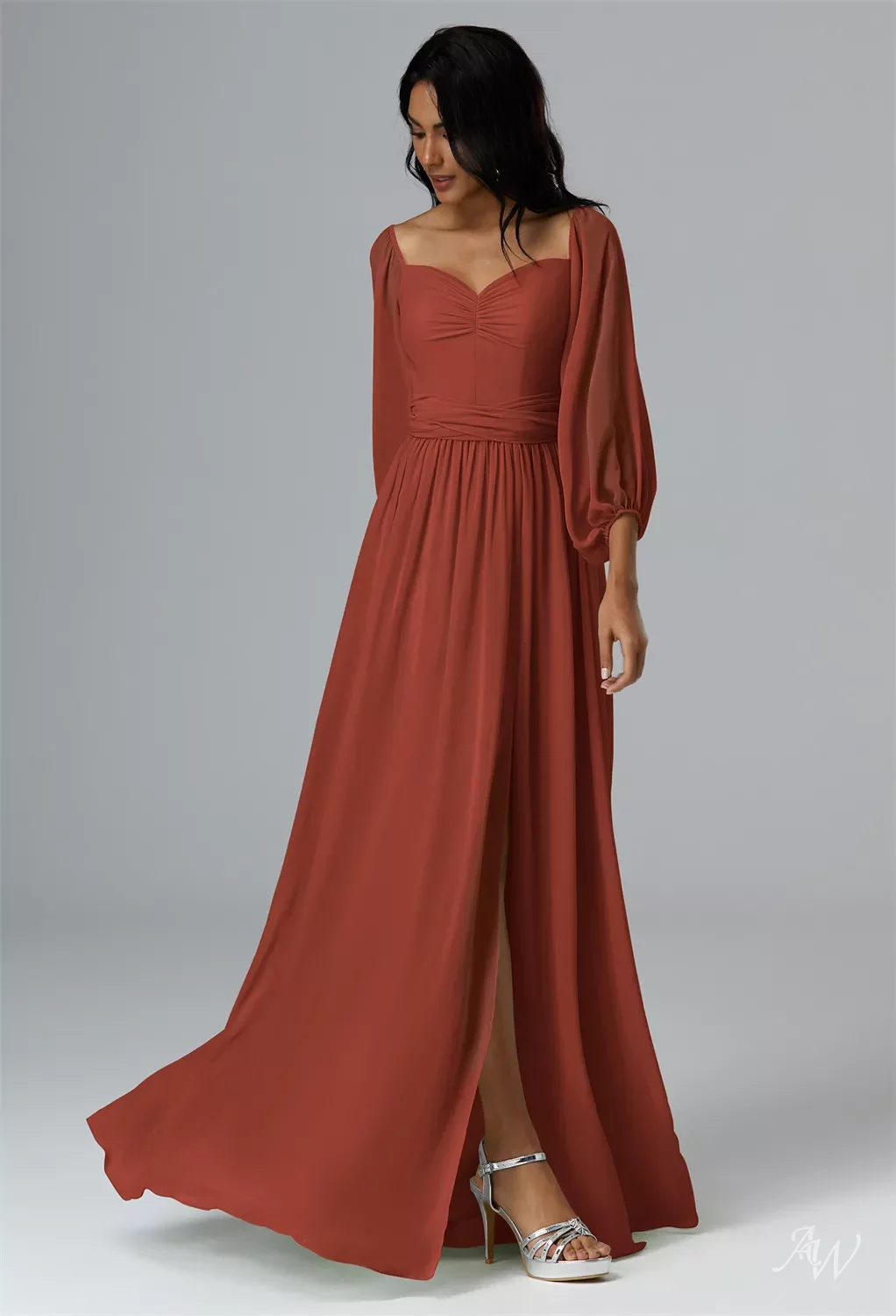 AW Phyllis Champagne Bridesmaid Dresses | AW.Bridal