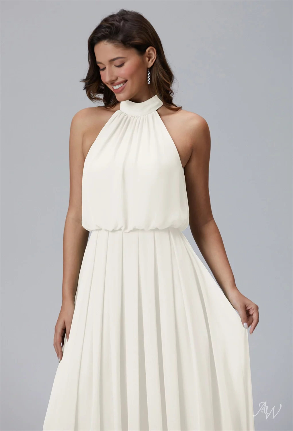 princess polly baby blue dress Champagne Coast Satin Bodice Tulle Skirt Maxi Bridesmaid Dress