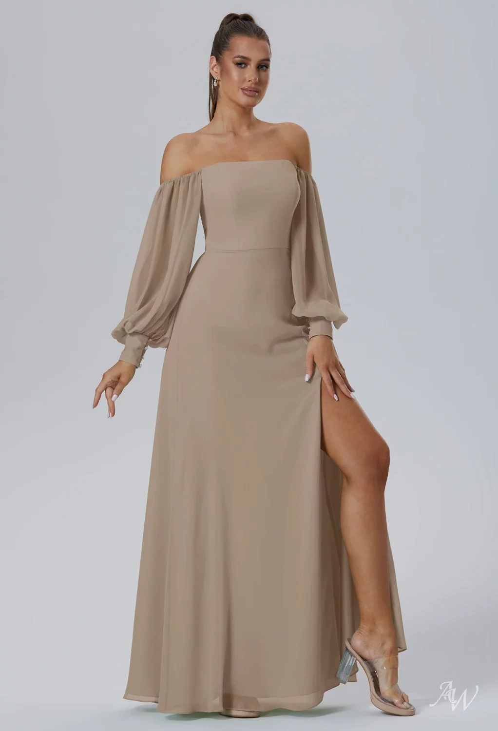 AW Demeter Tea Green Shade Bridesmaid Dresses | AW.Bridal