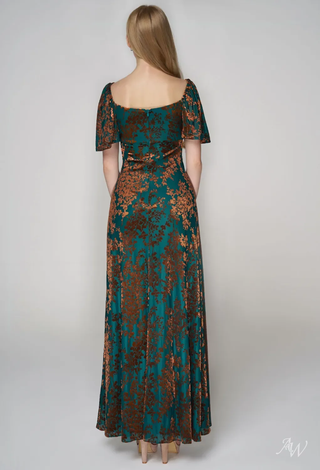 forest green short bridesmaid dresses Shona Joy Mia Contrast Spliced Maxi Dress