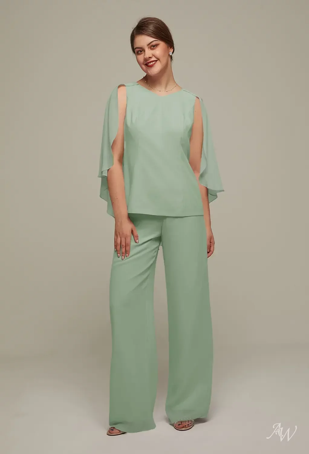 AW Henrietta Sage Green Mother of the Bride Dresses | AW.Bridal