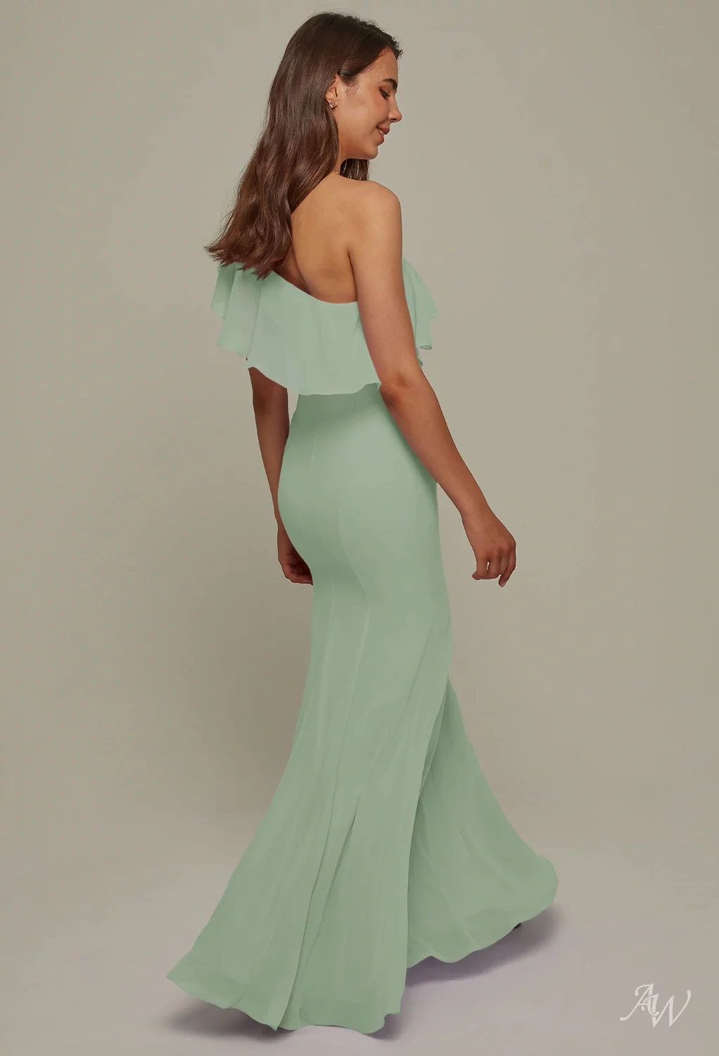 green emerald velvet dress Mona Off-Shoulder Slit Mermaid Formal Dress main image 1