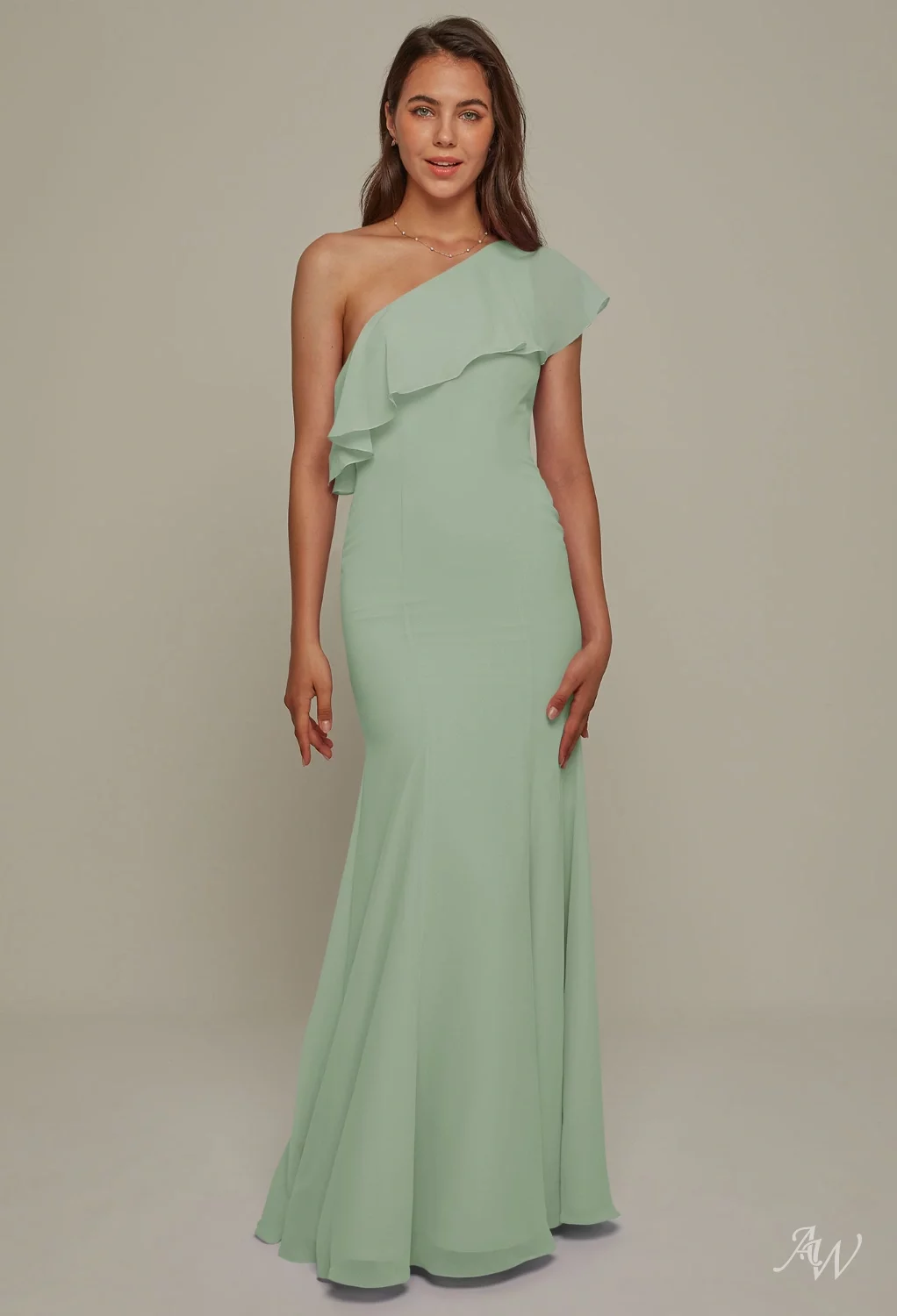 chinese dress ladies Royal Blue Long Prom Dresses One Shoulder Bridesmaid Dress ARD2083 main image 0