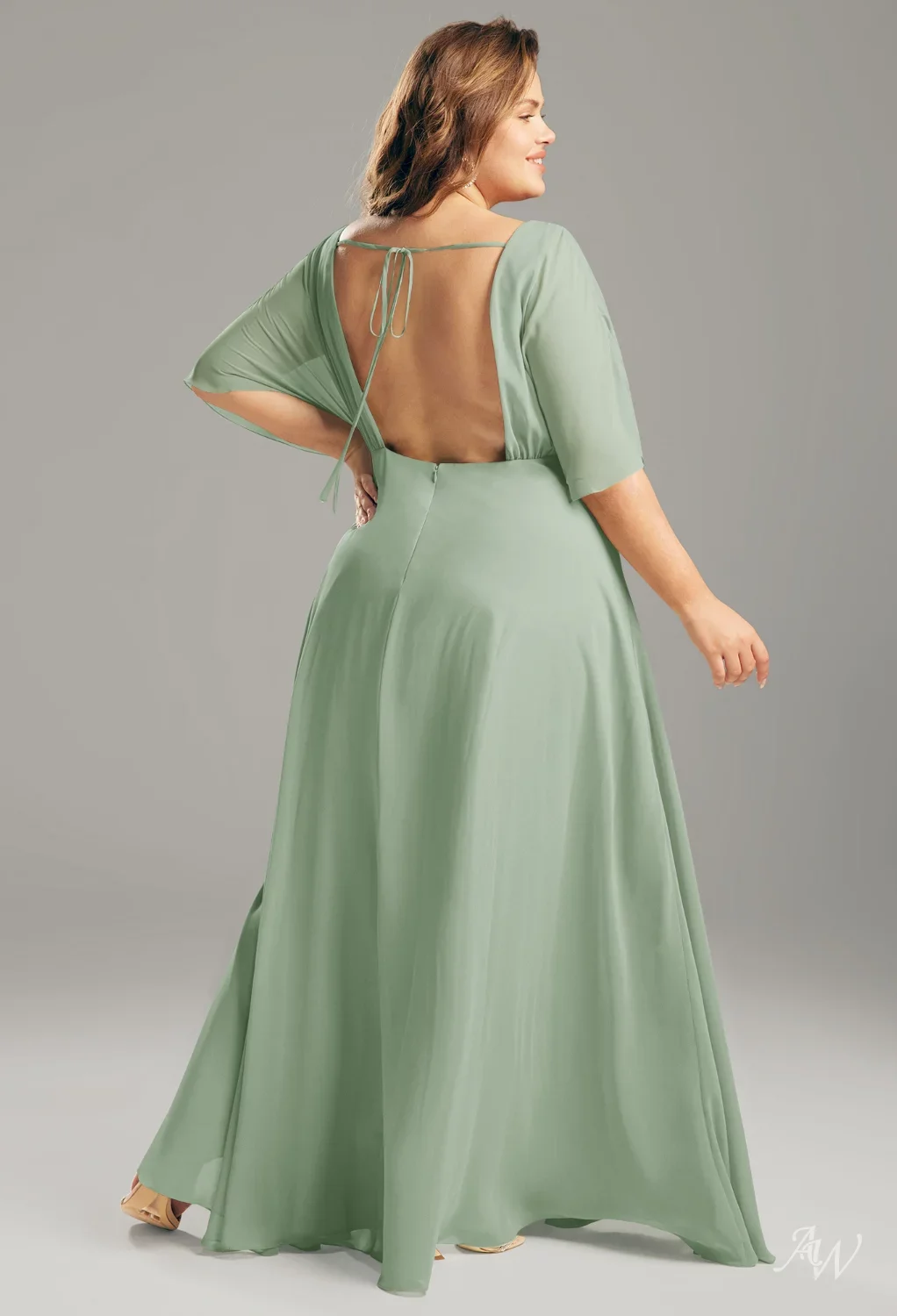 AW Vickie Grape Bridesmaid Dresses | AW.Bridal