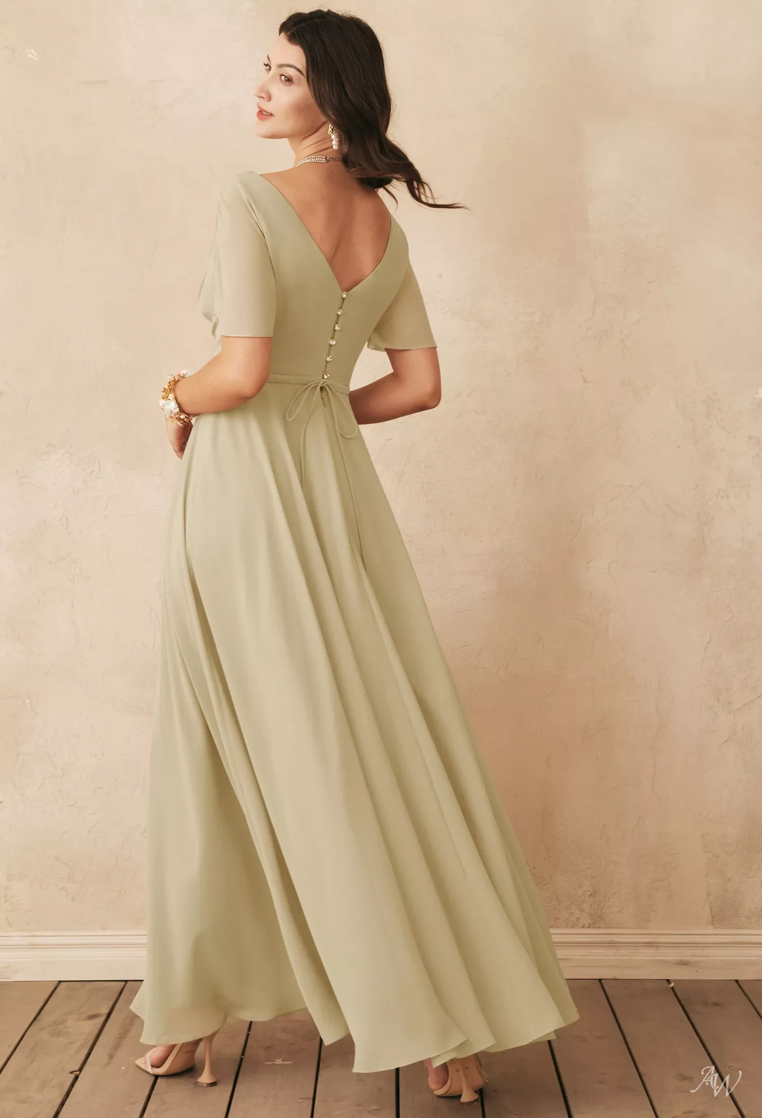 green emerald velvet dress Zapaka Women Dark Green Prom Dress with Slit Sparkly A-Line V-Neck Formal Dress, Dark Green / S main image 0