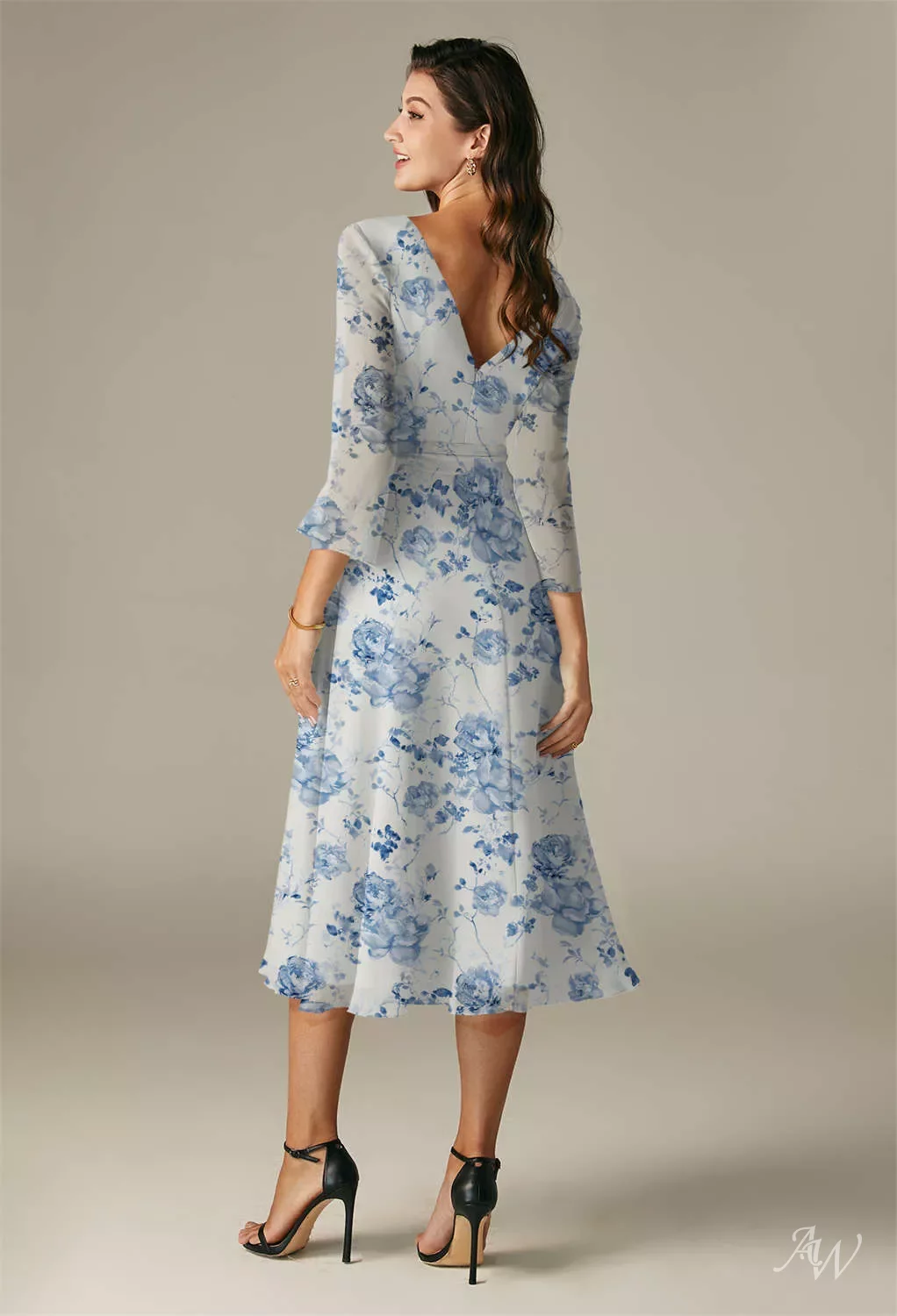 pleated maxi dress Radiance Ombre Asymmetrical Pleated Maxi Dress S main image 0