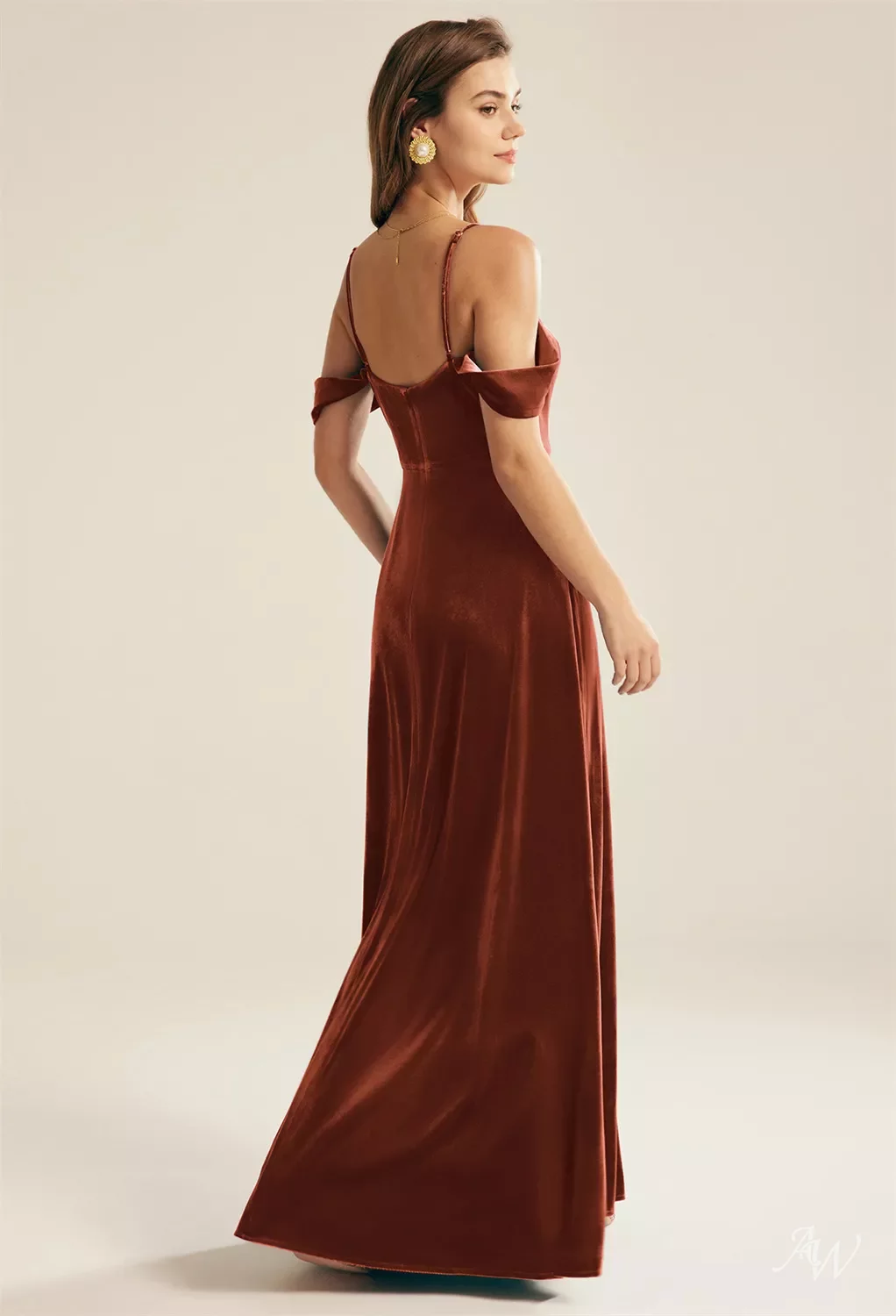 open lace back dress Orange Layered Tulle Dress Ruffle with Corset main image 1